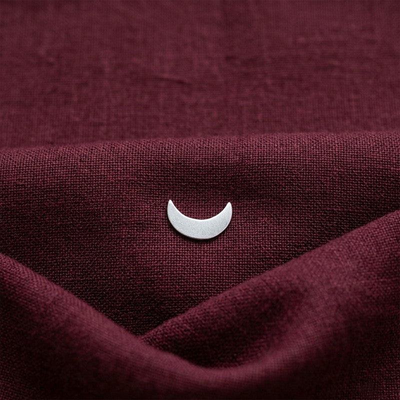 ROLIMOLI Pure Silver Half Moon Piece for Pooja (Size : L-2.1cm * W-0.7cm * H-0.1cm | Weight : 1gm Approxe)