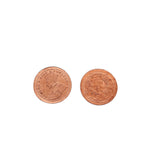 ROLIMOLI Copper Coins for puja holy Purpose Set of 6 Without Hole Coins for Spiritual and Religious Purpose