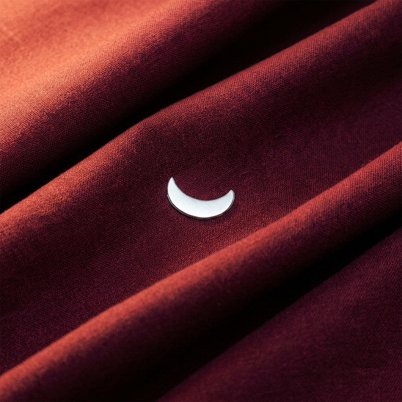 ROLIMOLI Pure Silver Half Moon Piece for Pooja (Size : L-2.1cm * W-0.7cm * H-0.1cm | Weight : 1gm Approxe)